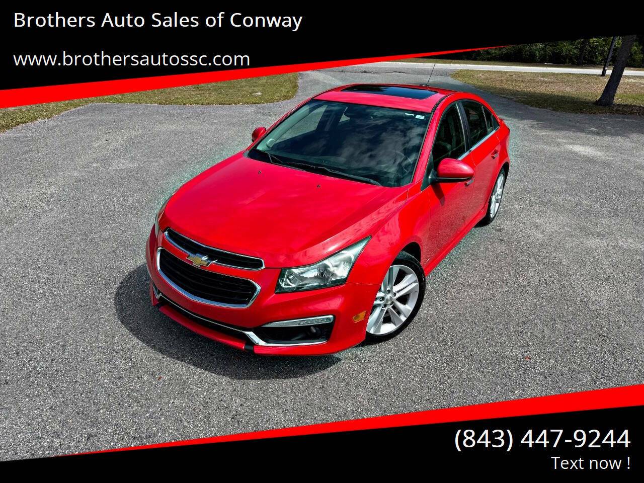 2015 Chevrolet Cruze LTZ — Sedan — 78,700 mi — Conway, SC