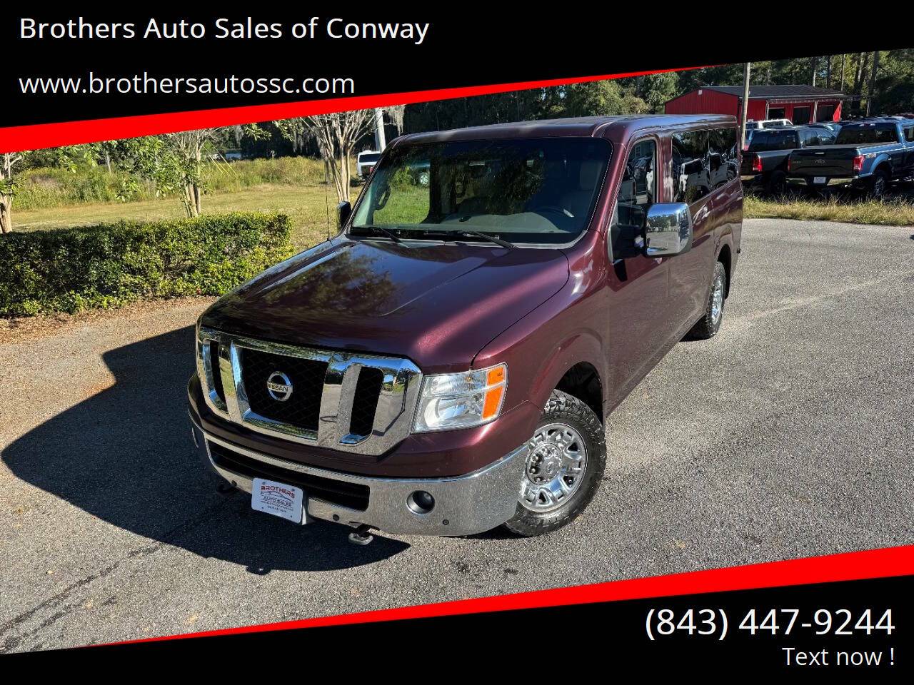 2015 Nissan NV Passenger SL — Passenger Van — 128,956 mi — Conway, SC