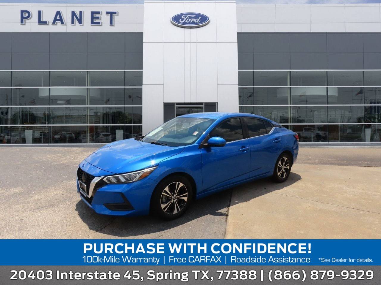 2021 Nissan Sentra SV — Sedan — 47,299 mi — Spring, TX