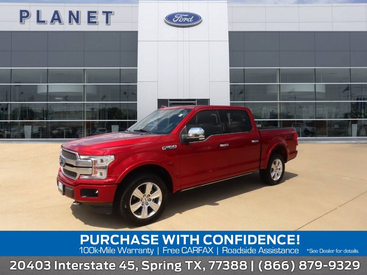 2019 Ford F-150 Platinum — Pickup Truck — 70,455 mi — Spring, TX