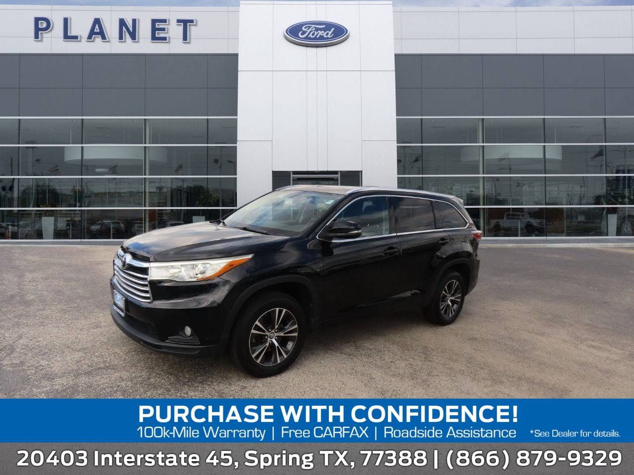 2016 Toyota Highlander XLE — SUV — 104,510 mi — Spring, TX