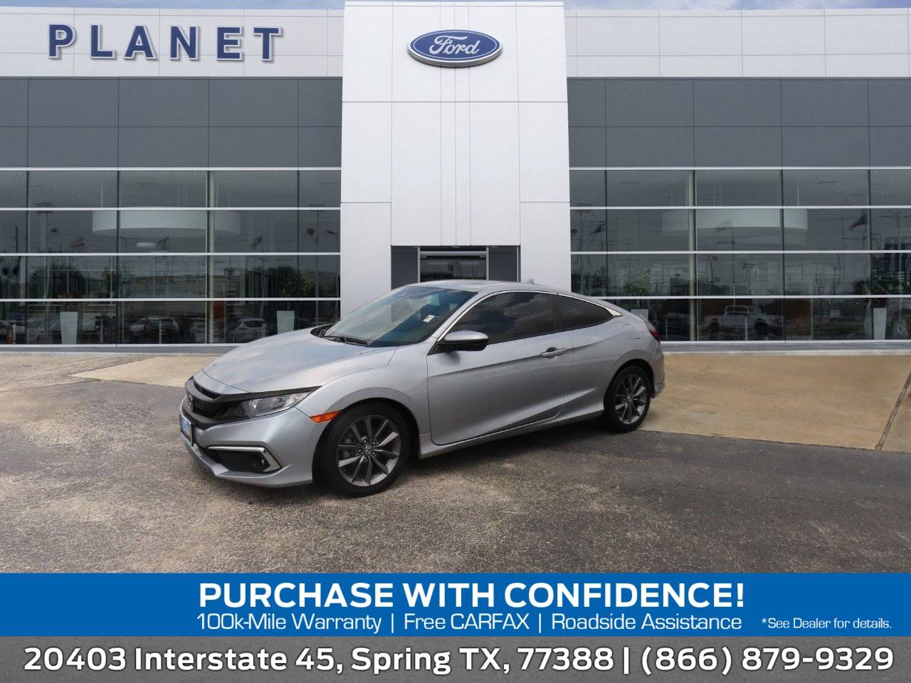 2019 Honda Civic EX — Coupe — 66,631 mi — Spring, TX