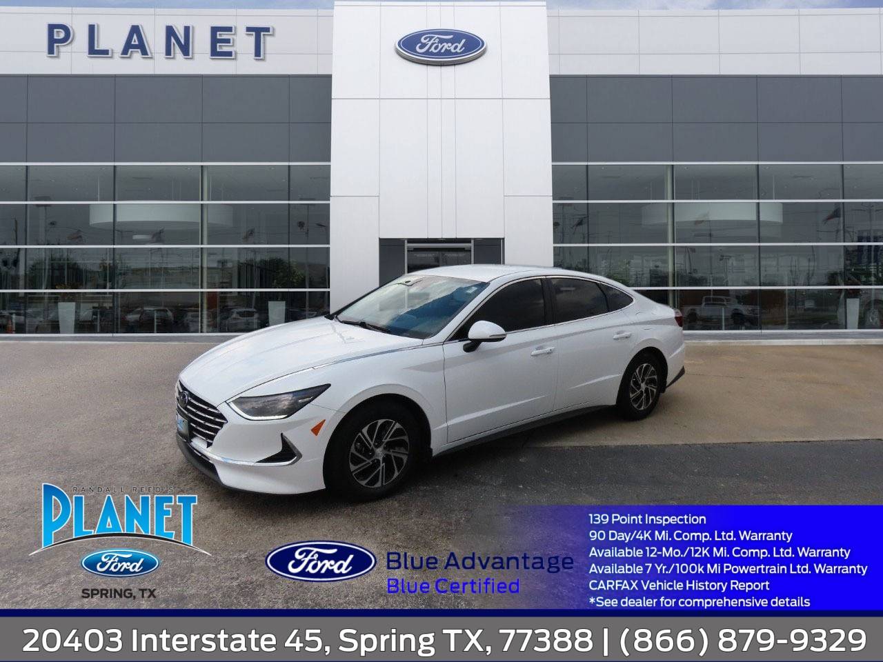 2023 Hyundai Sonata Hybrid Blue — Sedan — 38,917 mi — Spring, TX