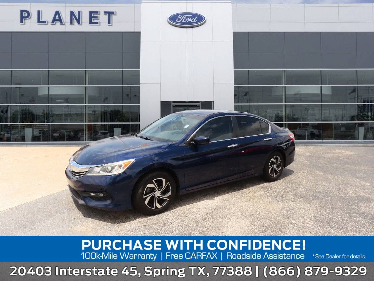 2016 Honda Accord LX — Sedan — 99,745 mi — Spring, TX