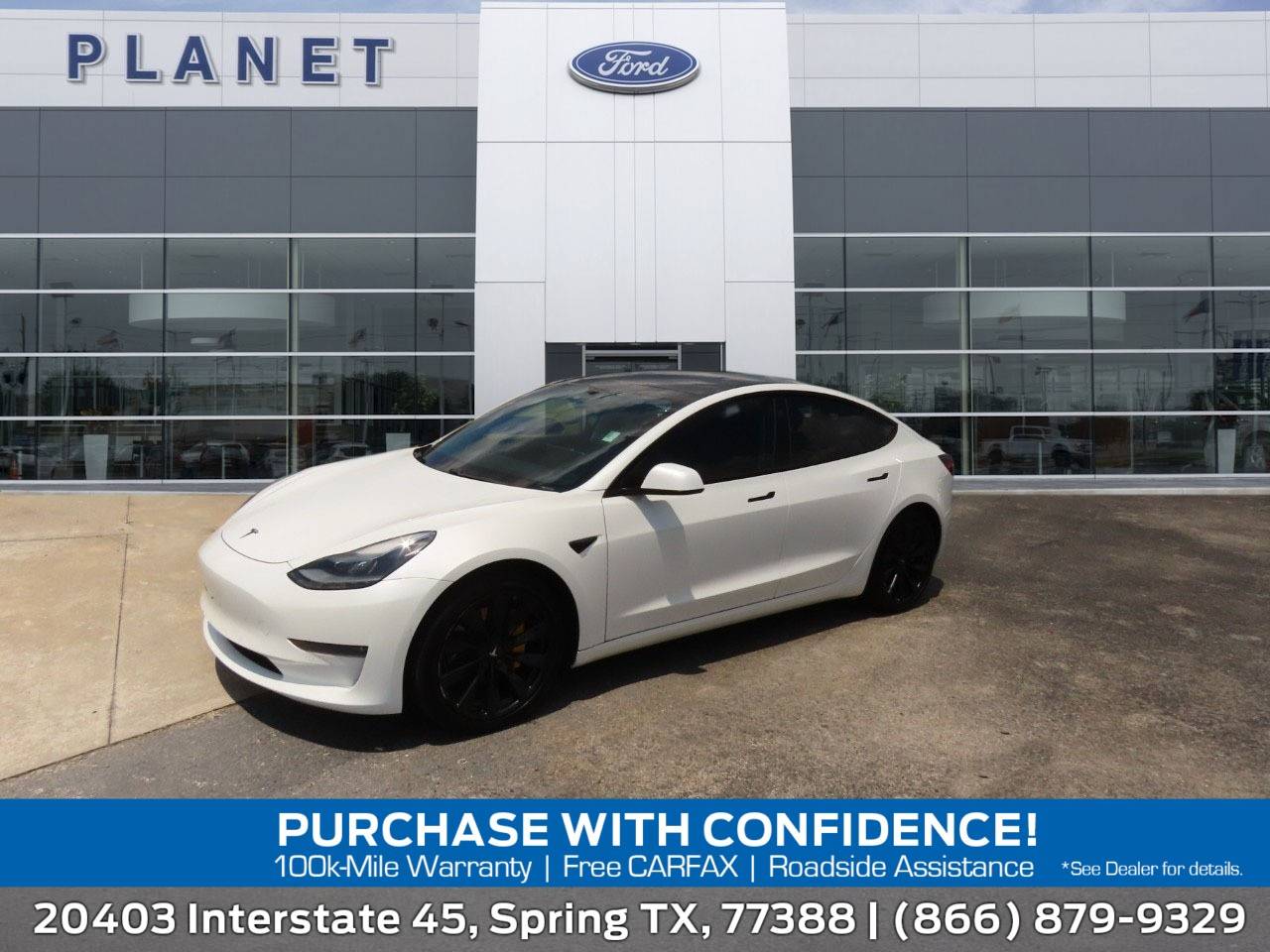 2021 Tesla Model 3 Long Range — Sedan — 48,179 mi — Spring, TX