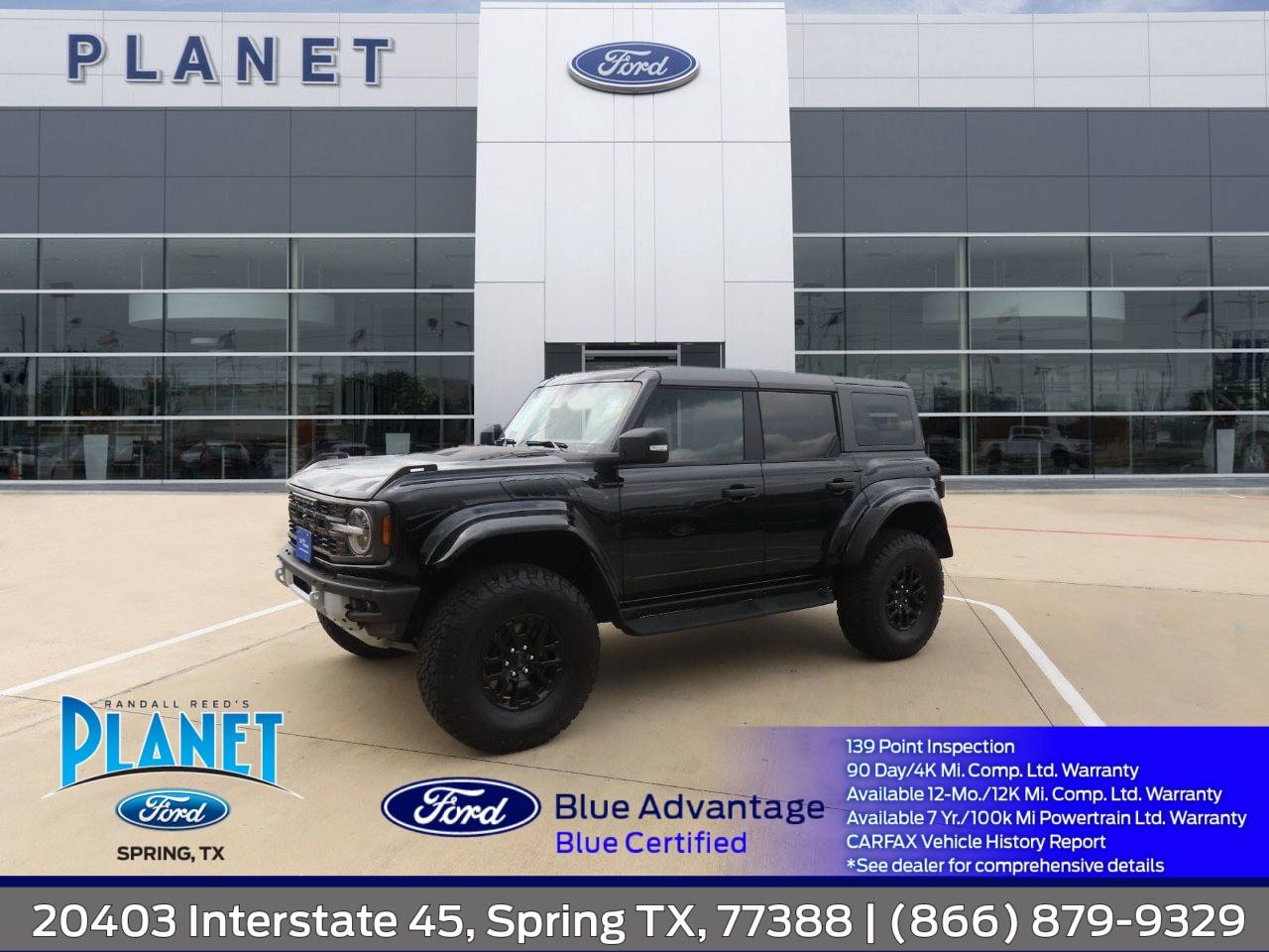 2024 Ford Bronco Raptor — SUV — 4,350 mi — Spring, TX