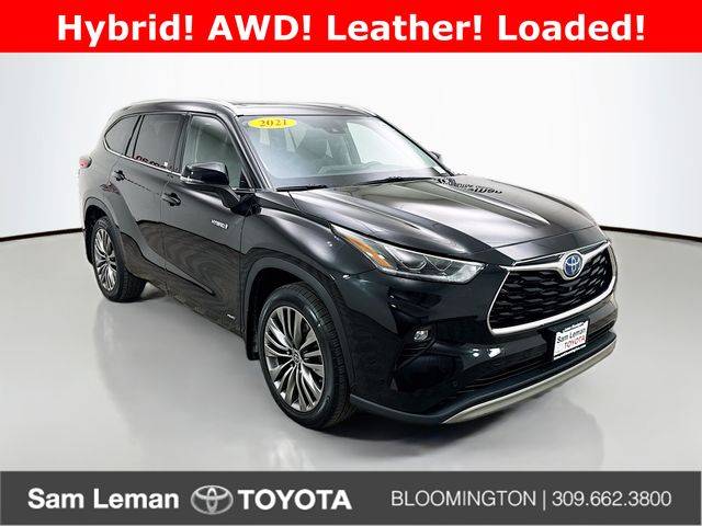 2021 Toyota Highlander Hybrid Platinum — SUV — 74,148 mi — Bloomington, IL