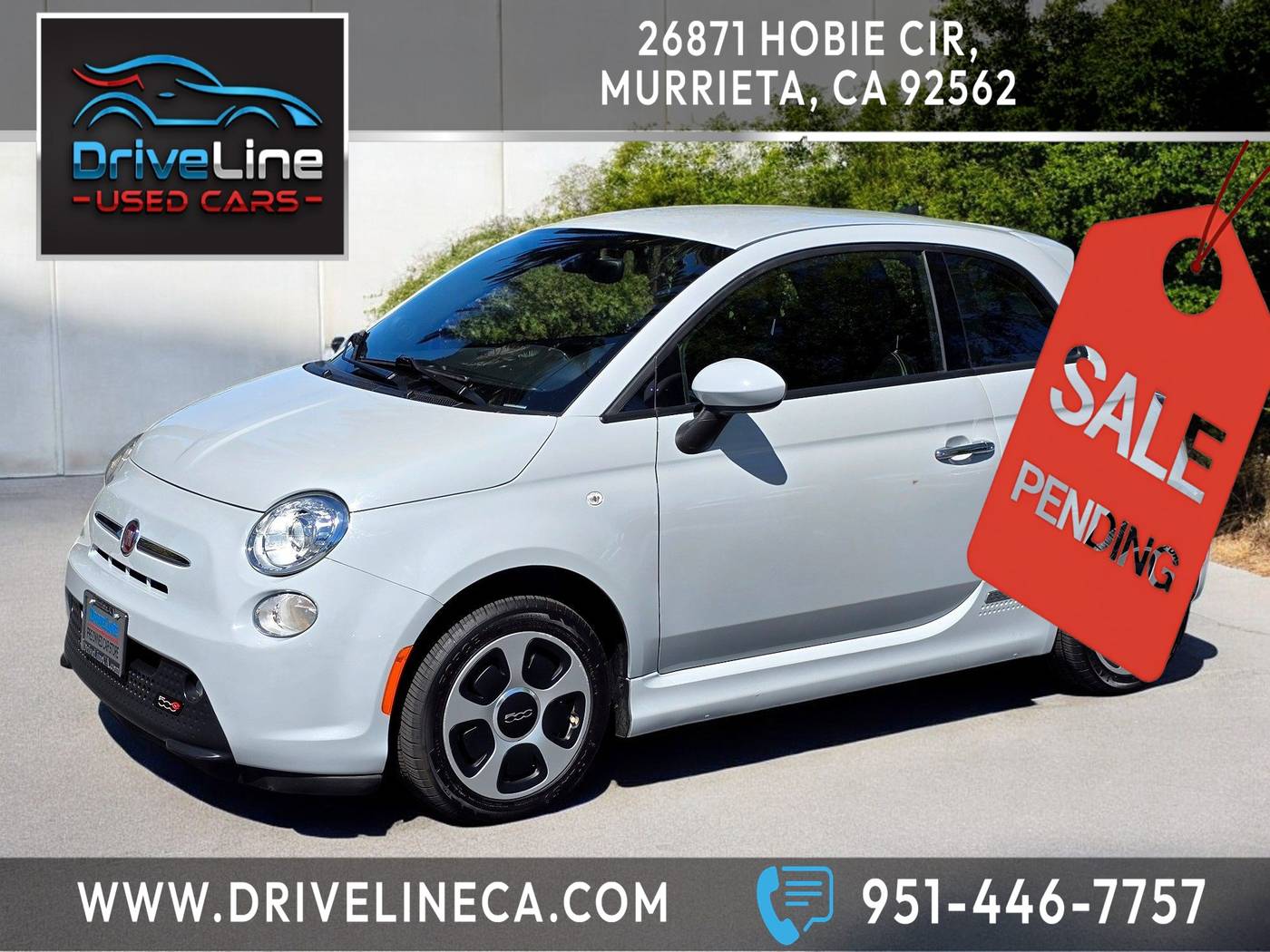 2016 FIAT 500e Base — Hatchback — 48,750 mi — Murrieta, CA