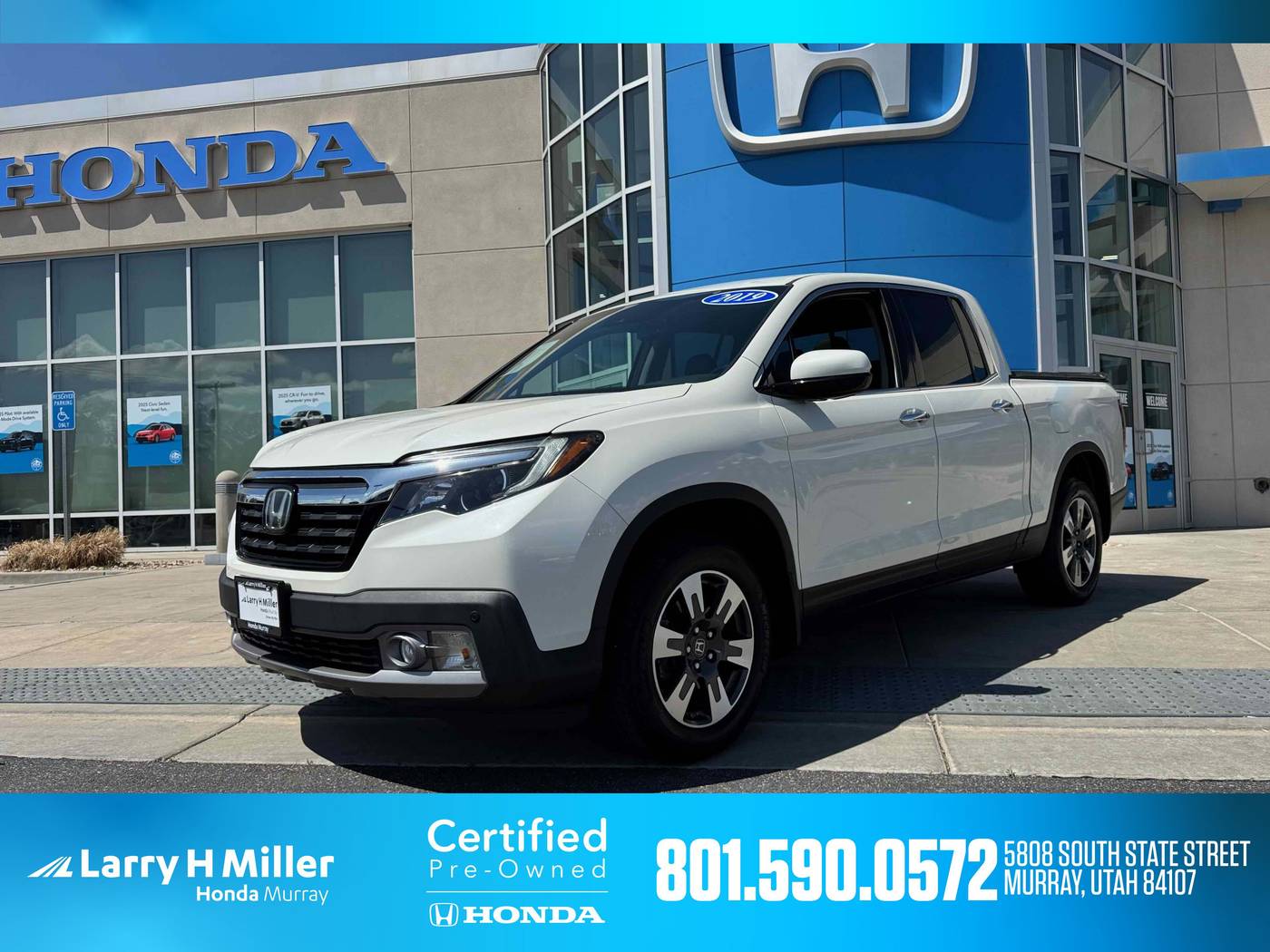 2019 Honda Ridgeline RTL-E — Pickup Truck — 45,110 mi — Murray, UT