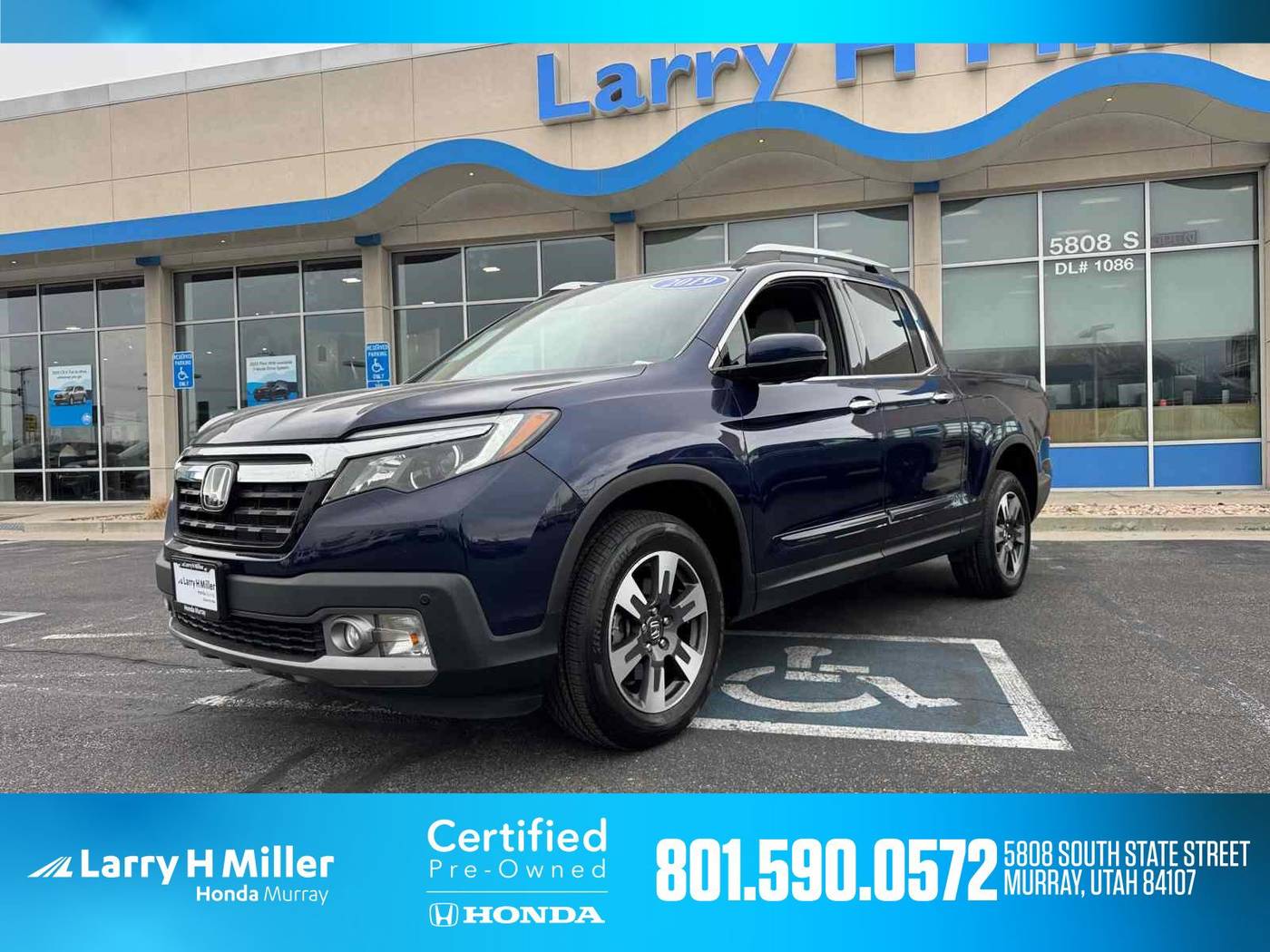 2019 Honda Ridgeline RTL-E — Pickup Truck — 80,863 mi — Murray, UT