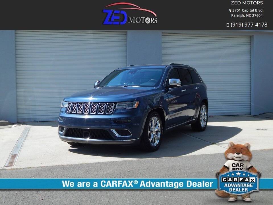 2019 Jeep Grand Cherokee Summit — SUV — 77,699 mi — Raleigh, NC