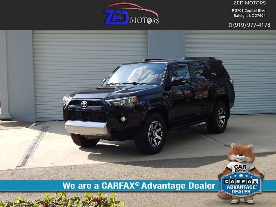 2019 Toyota 4Runner TRD Off Road Premium — SUV — 130,302 mi — Raleigh, NC