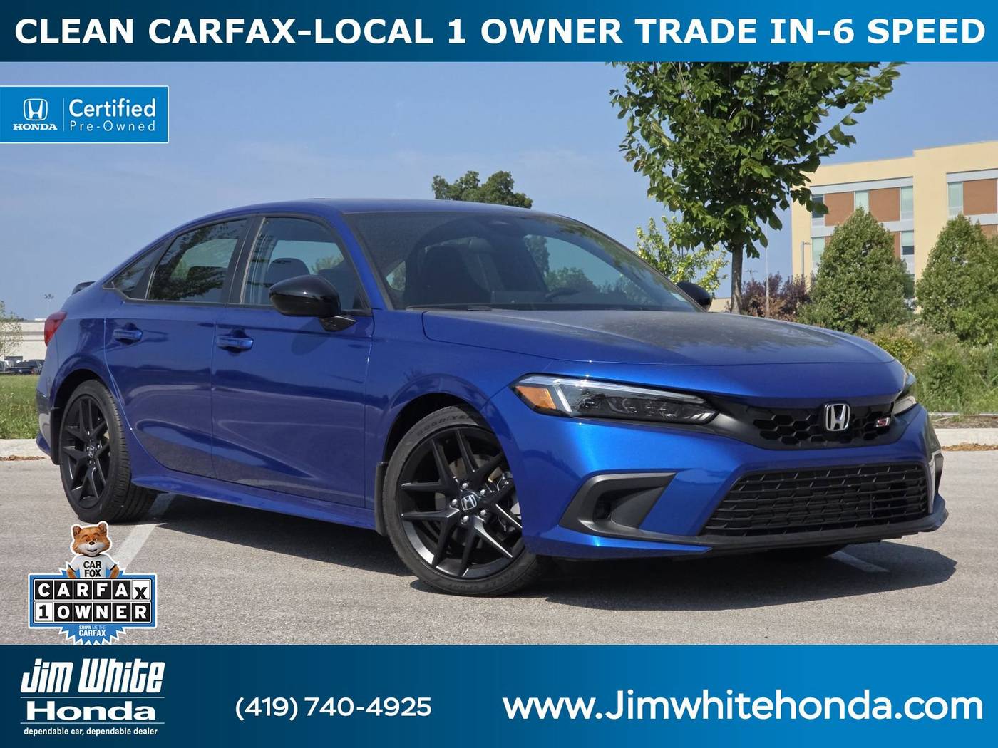 2022 Honda Civic Si — Sedan — 22,558 mi — Maumee, OH
