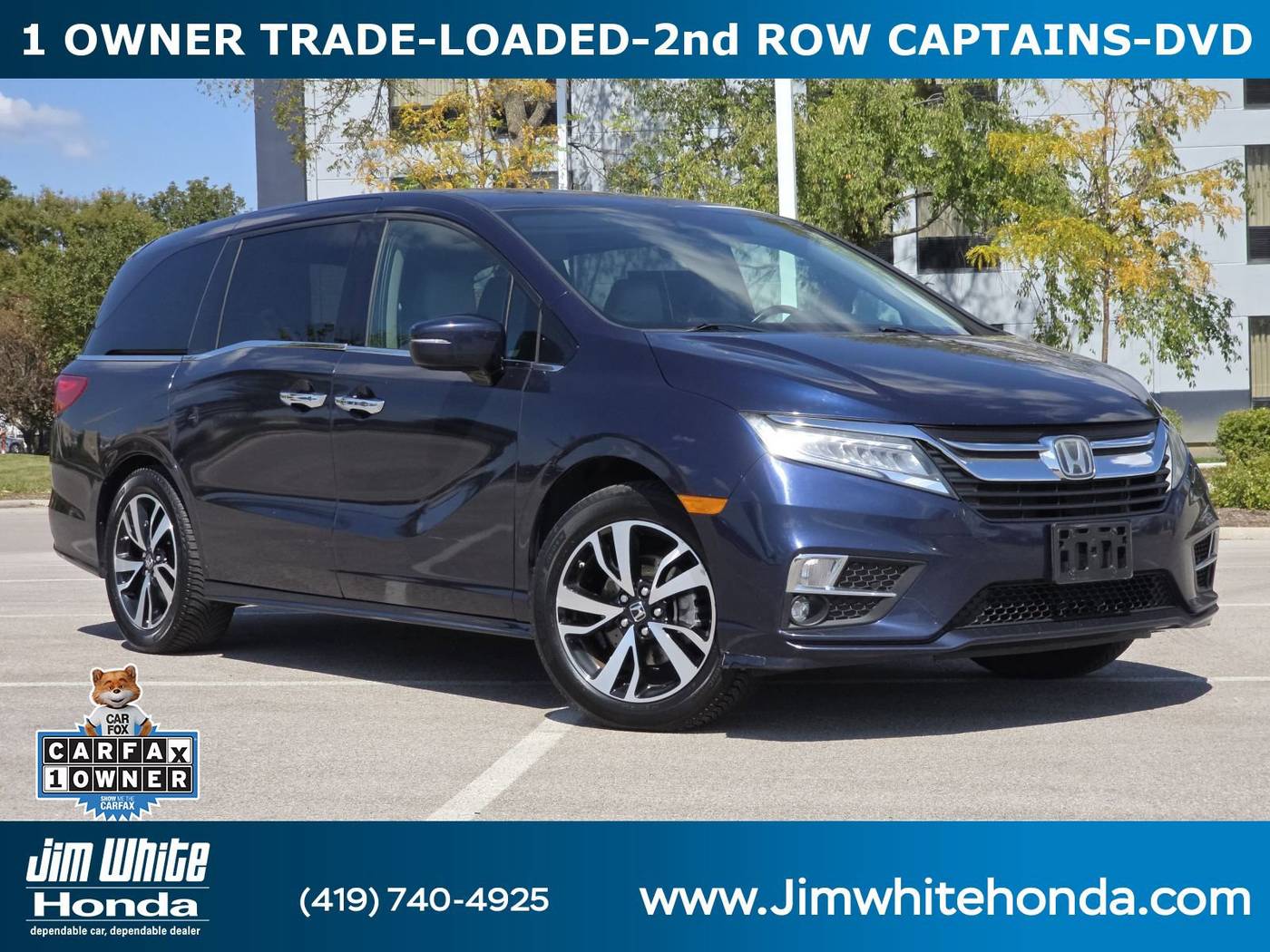 2018 Honda Odyssey Elite — Minivan — 99,720 mi — Maumee, OH