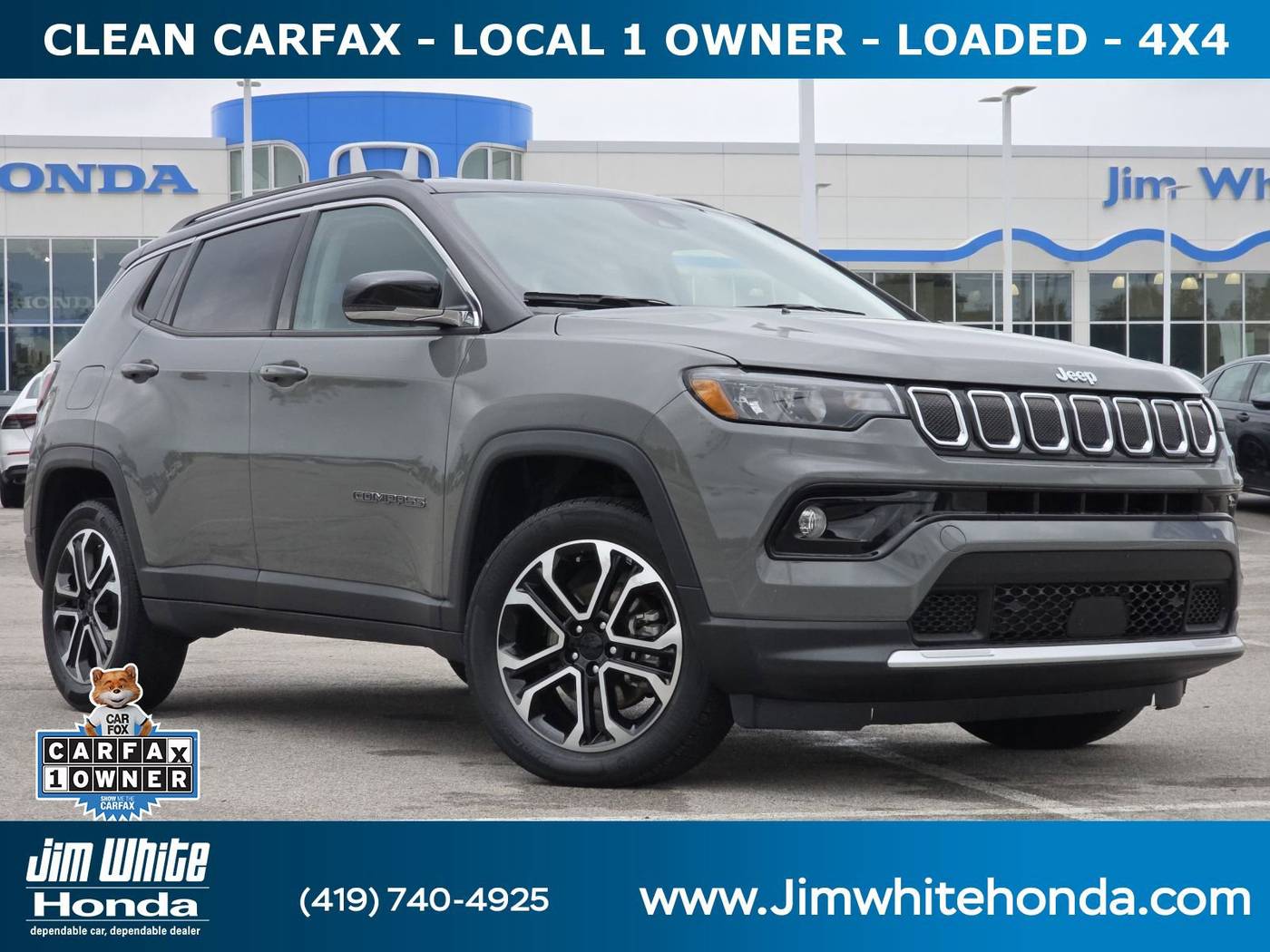 2022 Jeep Compass Limited — SUV — 41,996 mi — Maumee, OH