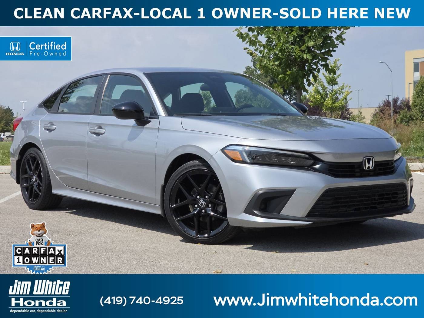 2022 Honda Civic Sport — Sedan — 39,699 mi — Maumee, OH