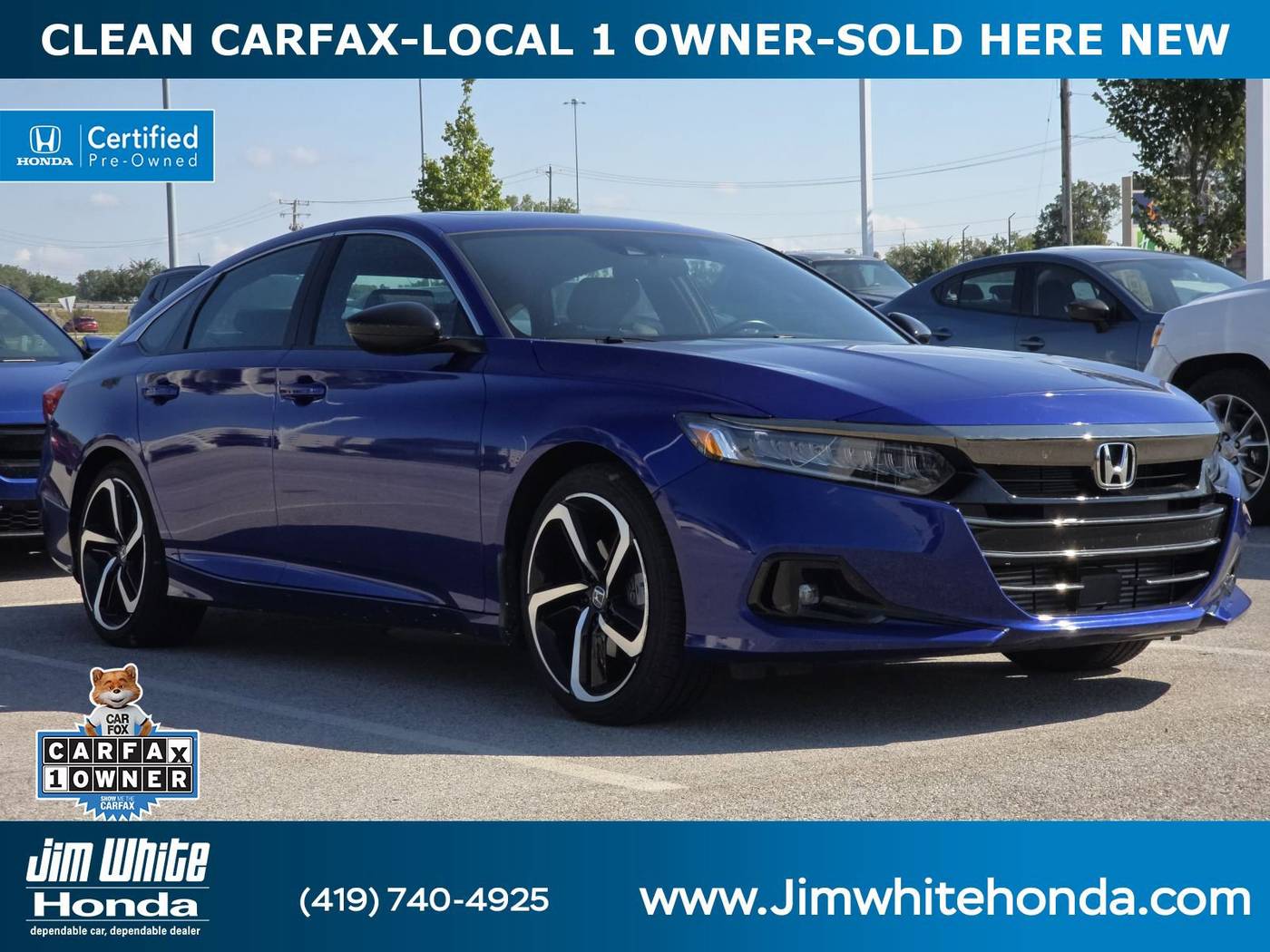 2022 Honda Accord Sport — Sedan — 14,111 mi — Maumee, OH