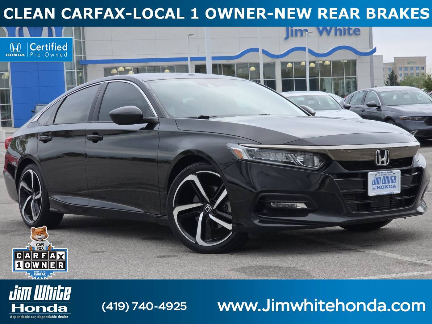 2019 Honda Accord Sport — Sedan — 104,637 mi — Maumee, OH