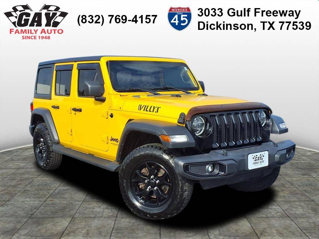 2020 Jeep Wrangler Willys — SUV — 76,415 mi — Dickinson, TX