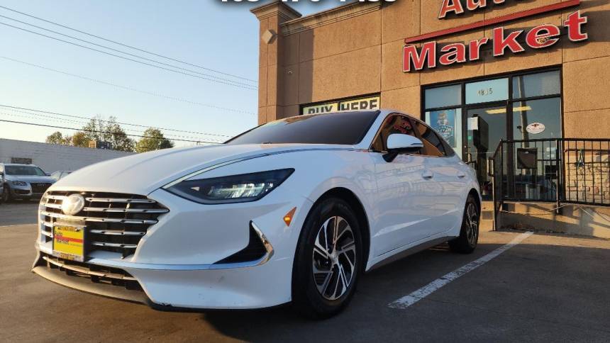 2021 Hyundai Sonata Hybrid Blue — Sedan — 50,116 mi — Oklahoma City, OK