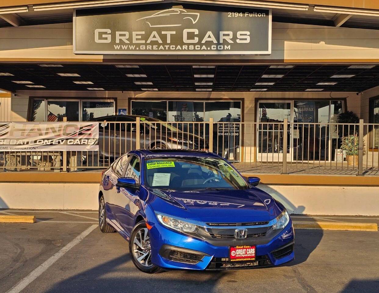2016 Honda Civic EX — Sedan — 98,117 mi — Sacramento, CA