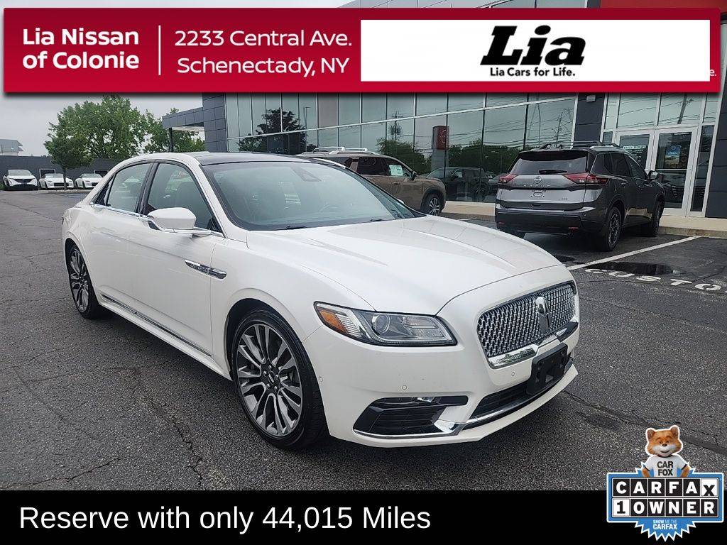 2017 Lincoln Continental Reserve — Sedan — 44,013 mi — Schenectady, NY