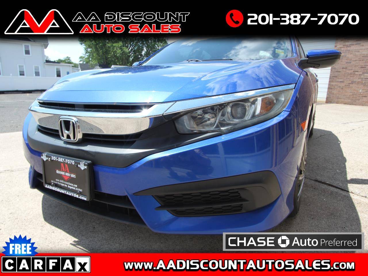 2016 Honda Civic LX — Sedan — 78,180 mi — Bergenfield, NJ