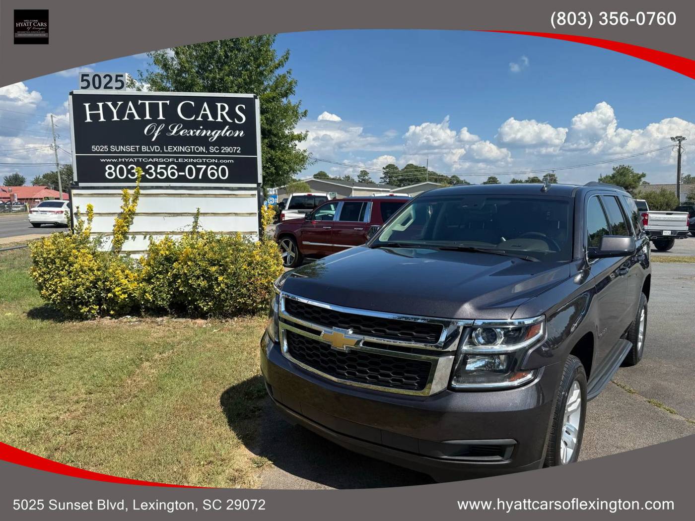 2017 Chevrolet Tahoe LT — SUV — 130,922 mi — Lexington, SC