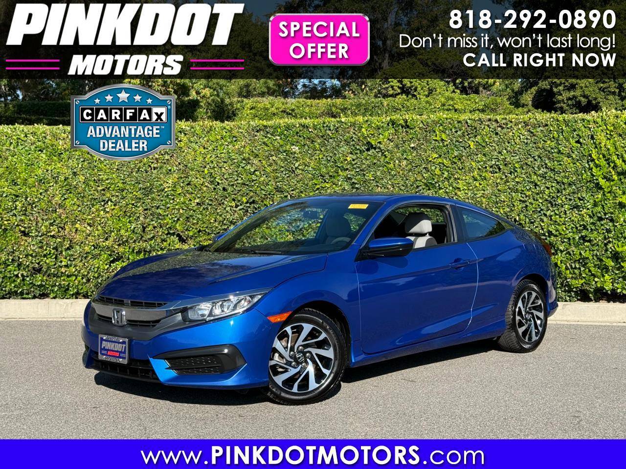 2016 Honda Civic LX — Coupe — 108,300 mi — Los Angeles, CA
