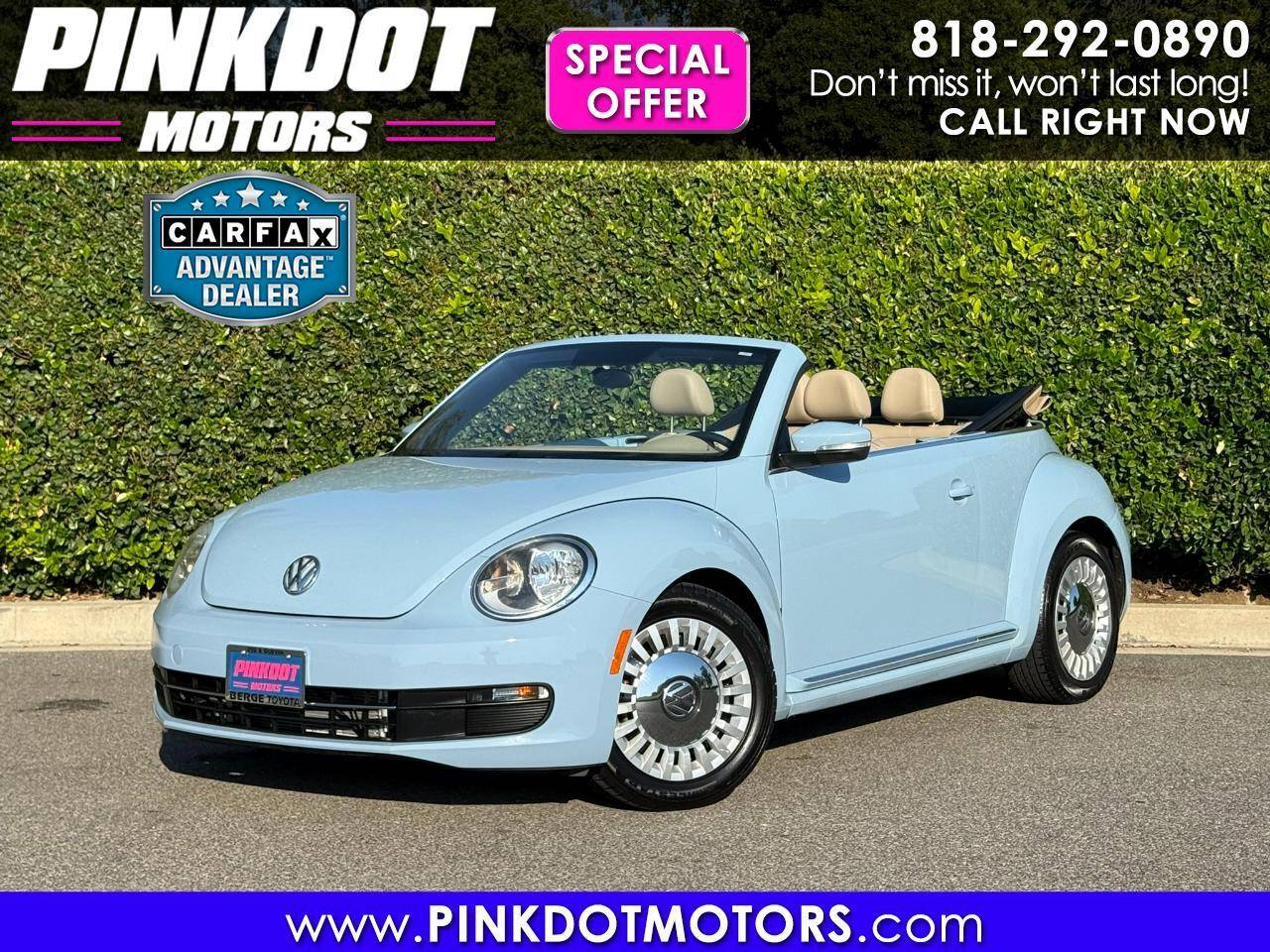 2015 Volkswagen Beetle 1.8T Classic — Convertible — 127,800 mi — Los Angeles, CA