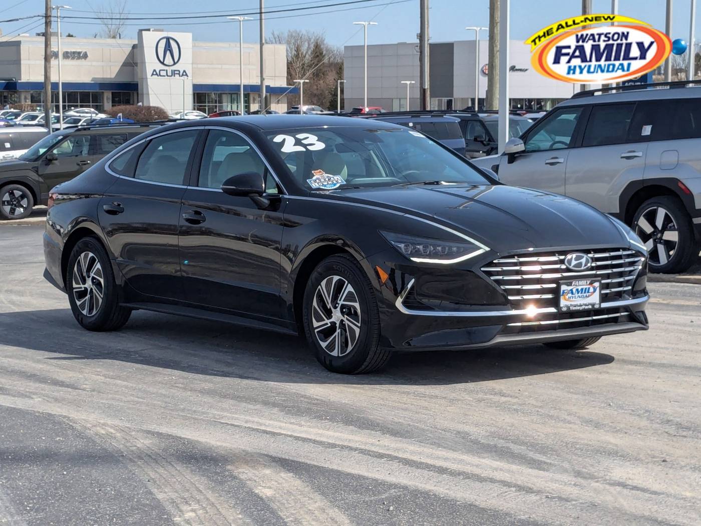 2023 Hyundai Sonata Hybrid Blue — Sedan — 9,821 mi — Tinley Park, IL