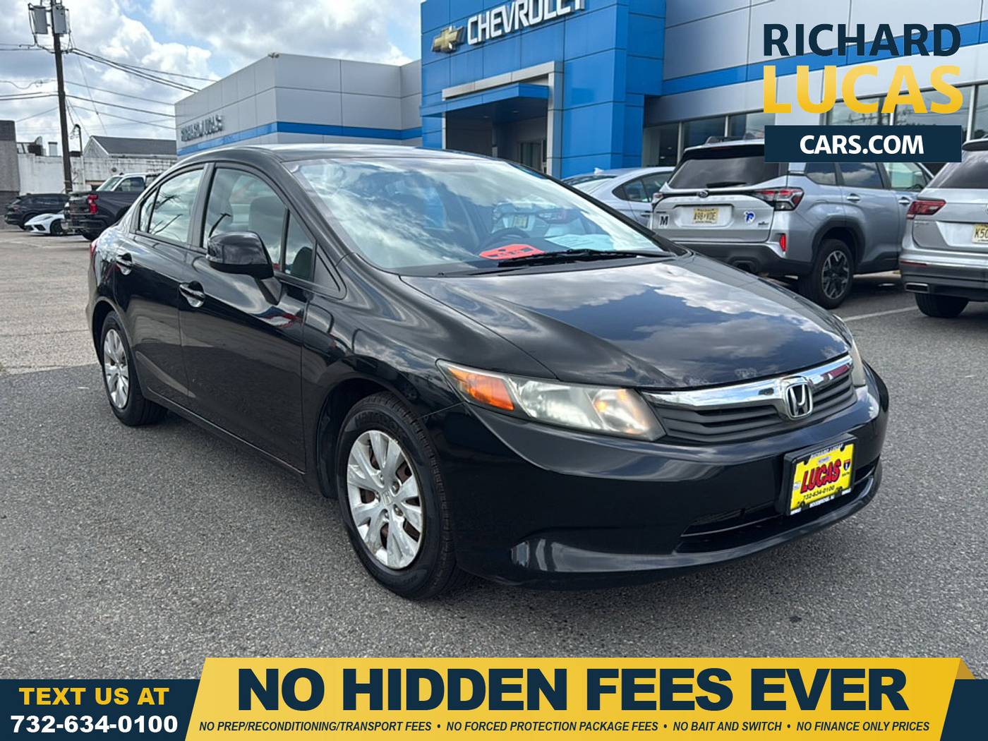 2012 Honda Civic LX — Sedan — 127,411 mi — Avenel, NJ
