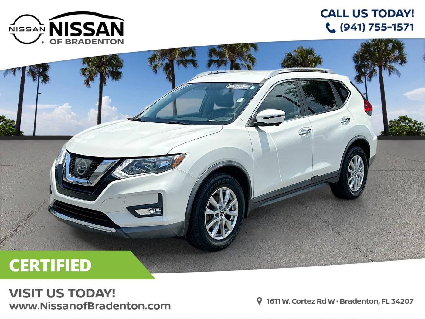 2017 Nissan Rogue SV — SUV — 54,244 mi — Bradenton, FL