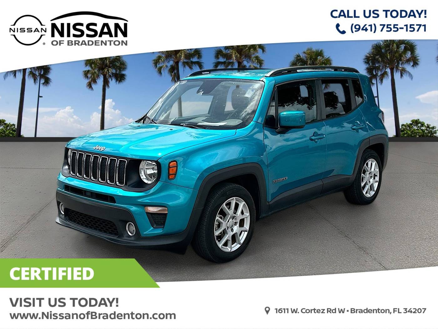 2021 Jeep Renegade Latitude — SUV — 56,762 mi — Bradenton, FL