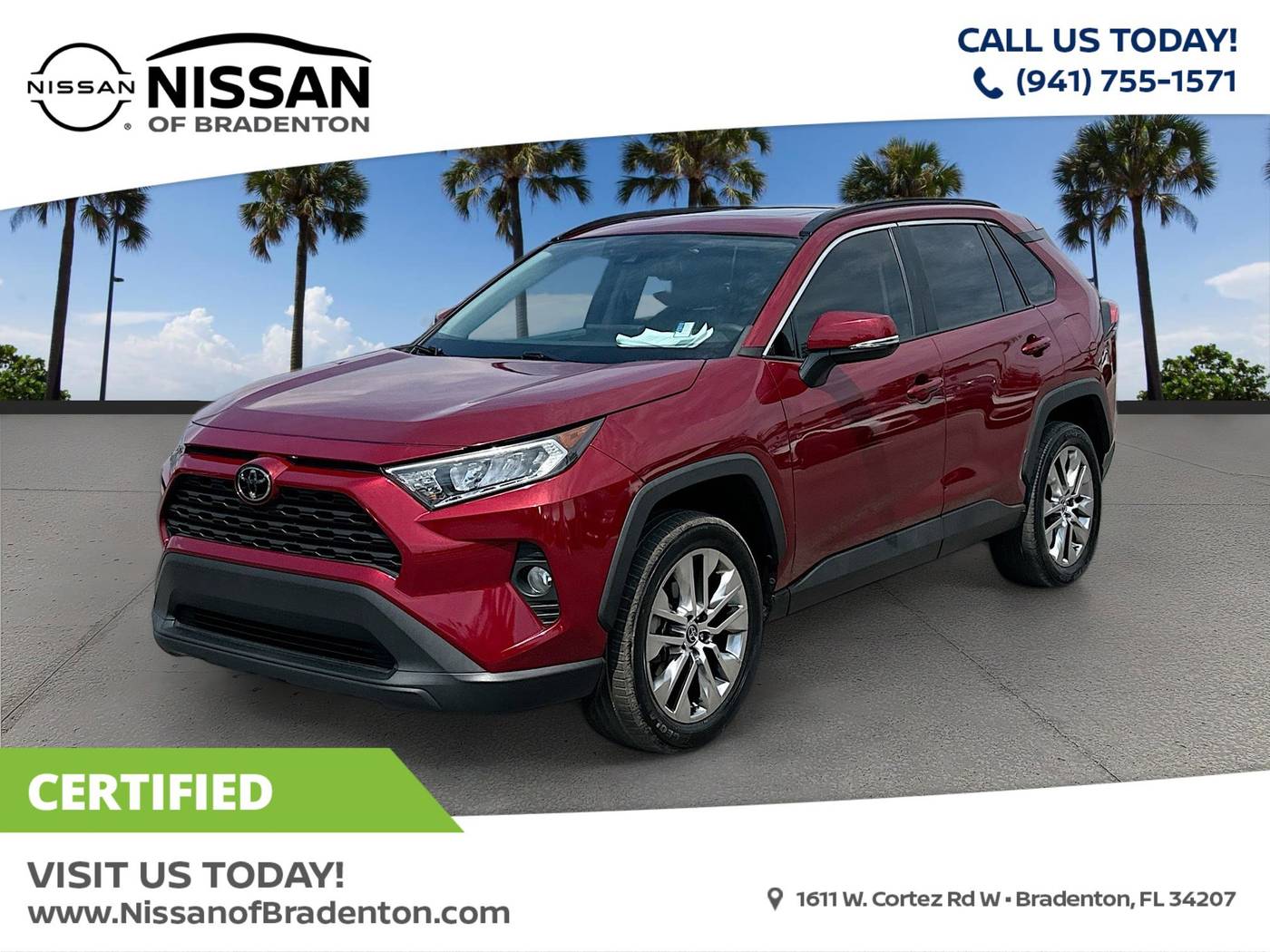2021 Toyota RAV4 XLE Premium — SUV — 57,321 mi — Bradenton, FL