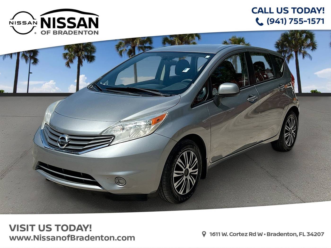2014 Nissan Versa 1.6 S Plus — Hatchback — 93,105 mi — Bradenton, FL