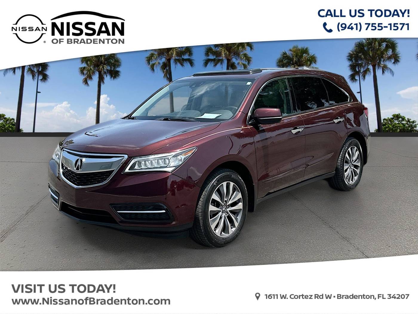 2015 Acura MDX Technology Package — SUV — 69,001 mi — Bradenton, FL