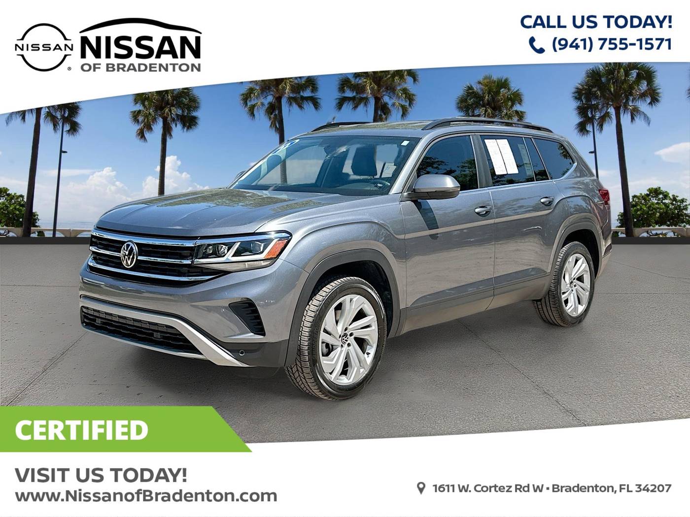 2022 Volkswagen Atlas SE with Technology — SUV — 51,723 mi — Bradenton, FL