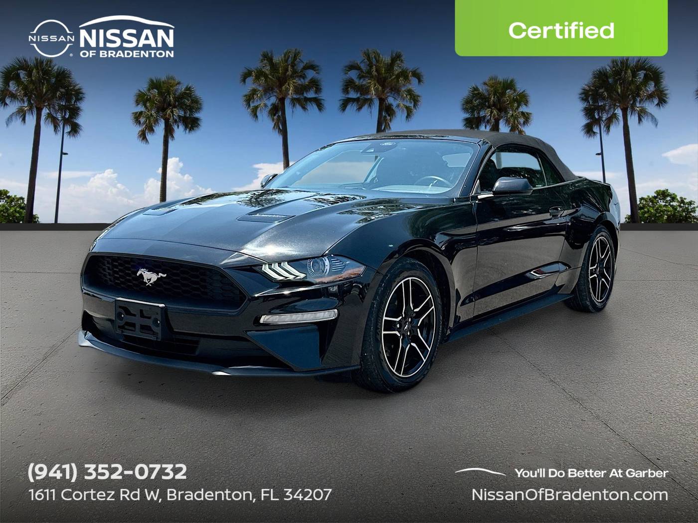 2022 Ford Mustang EcoBoost Premium — Convertible — 57,633 mi — Bradenton, FL