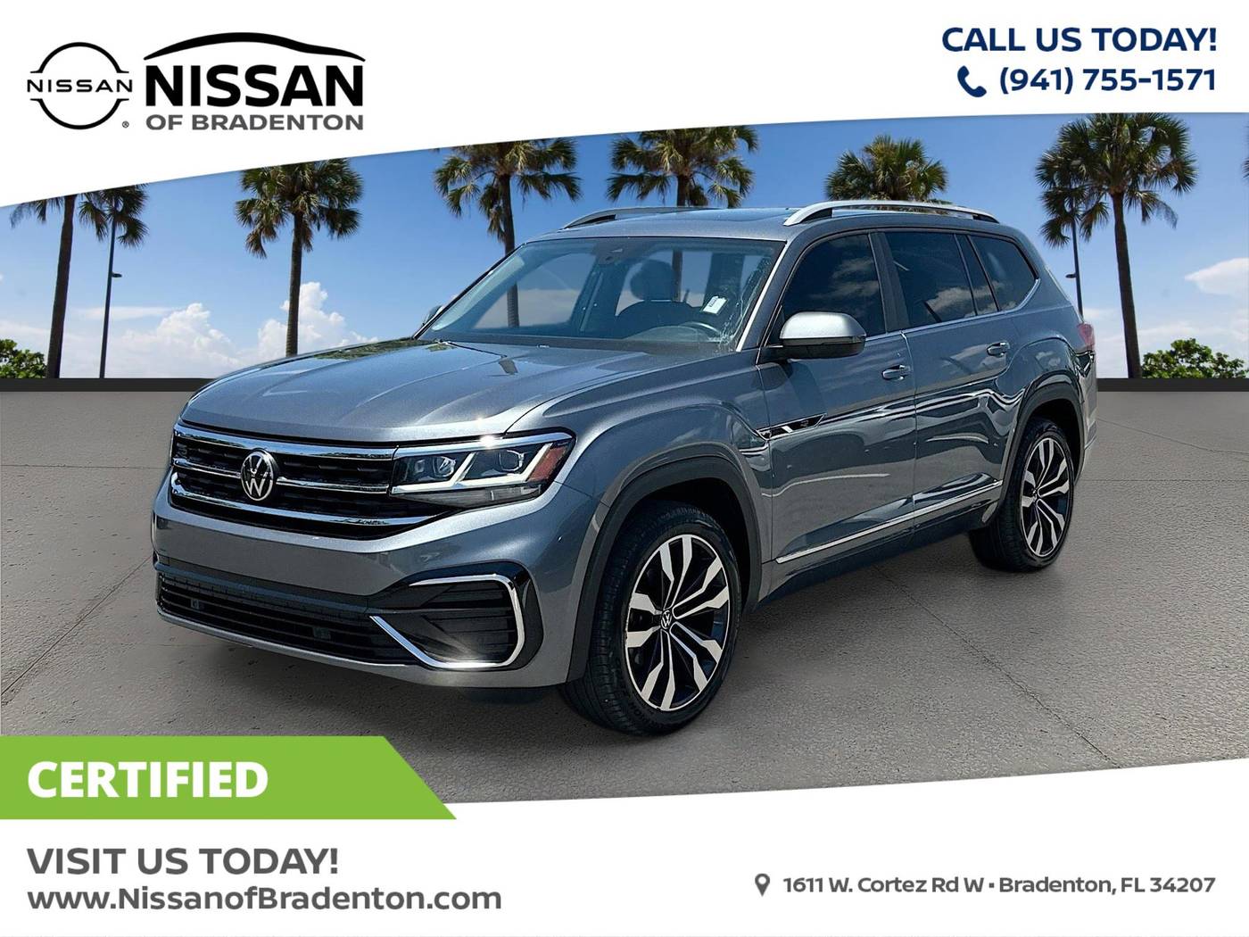 2021 Volkswagen Atlas SEL R-Line — SUV — 77,633 mi — Bradenton, FL