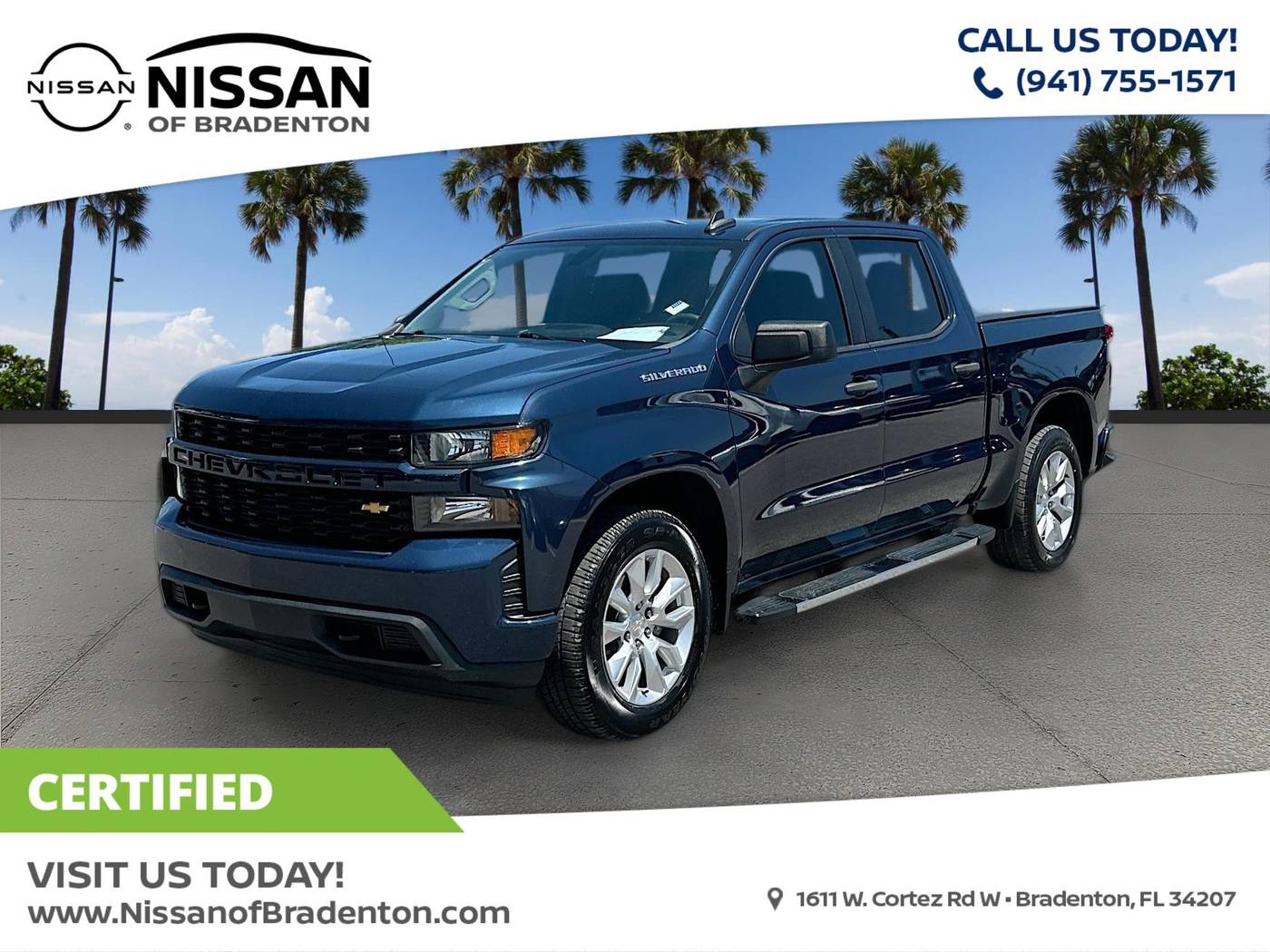 2021 Chevrolet Silverado 1500 Custom — Pickup Truck — 76,296 mi — Bradenton, FL