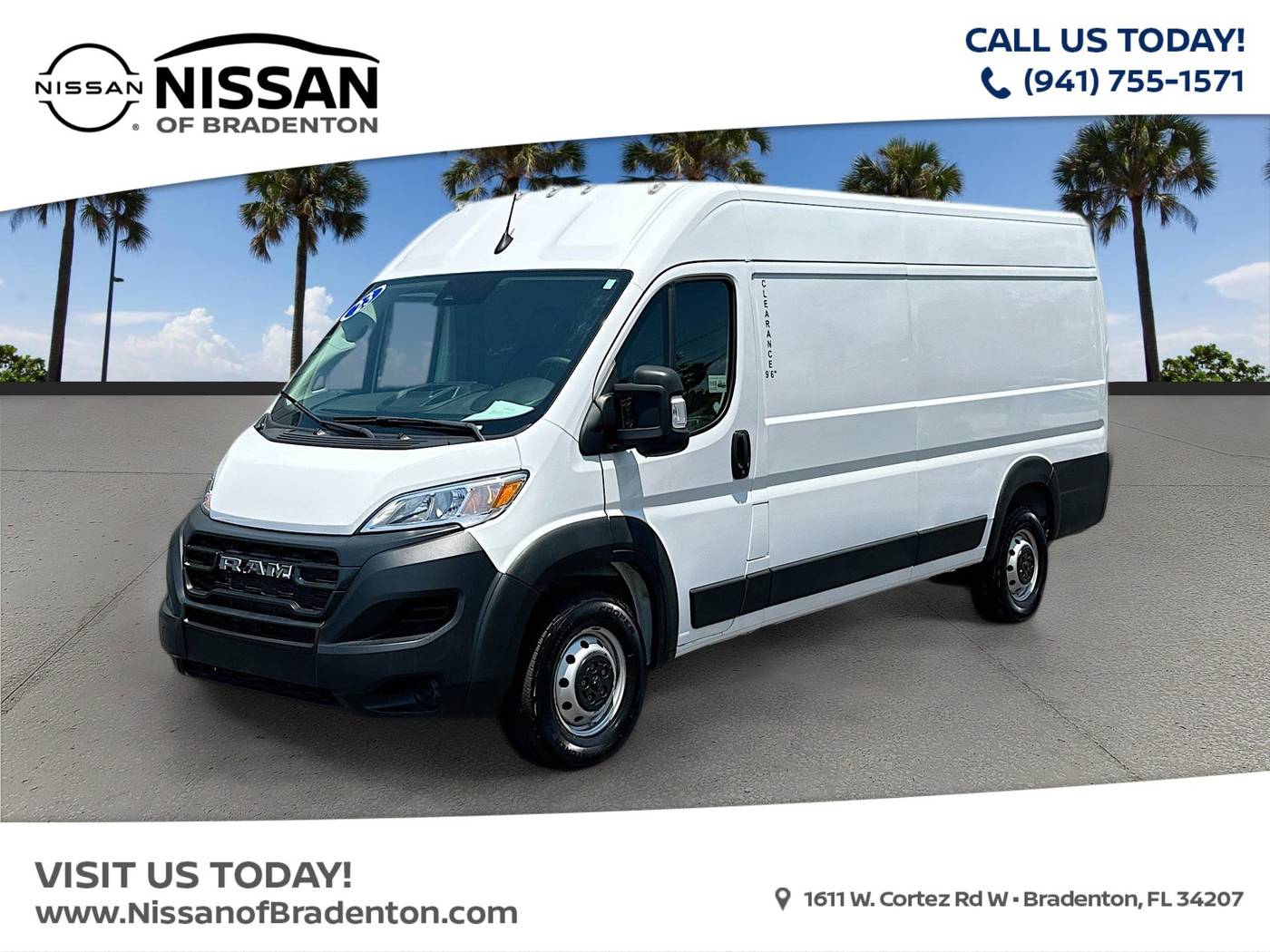 2023 Ram ProMaster Cargo Van 3500 — Cargo Van — 15,147 mi — Bradenton, FL