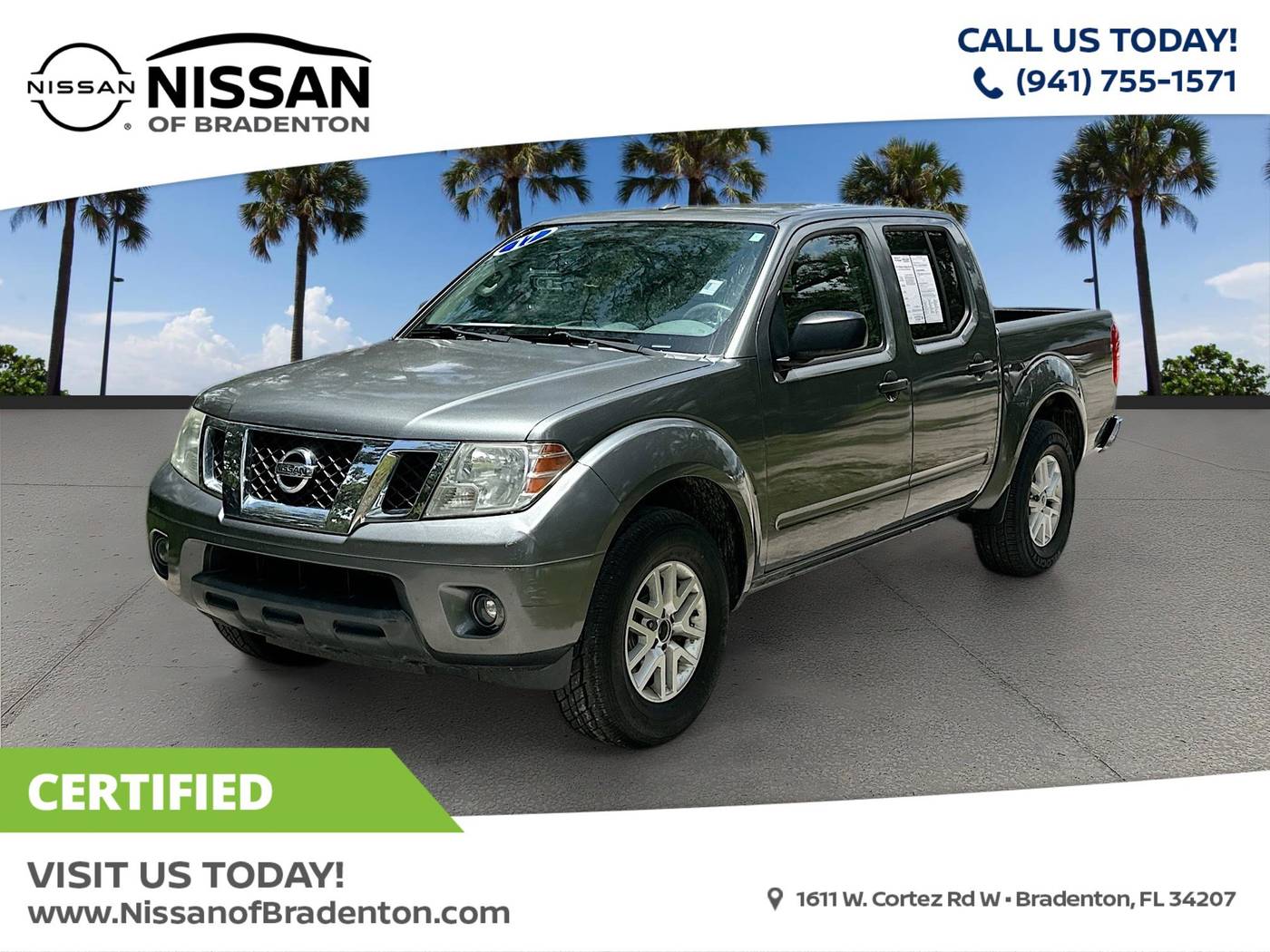 2017 Nissan Frontier SV V6 — Pickup Truck — 58,528 mi — Bradenton, FL