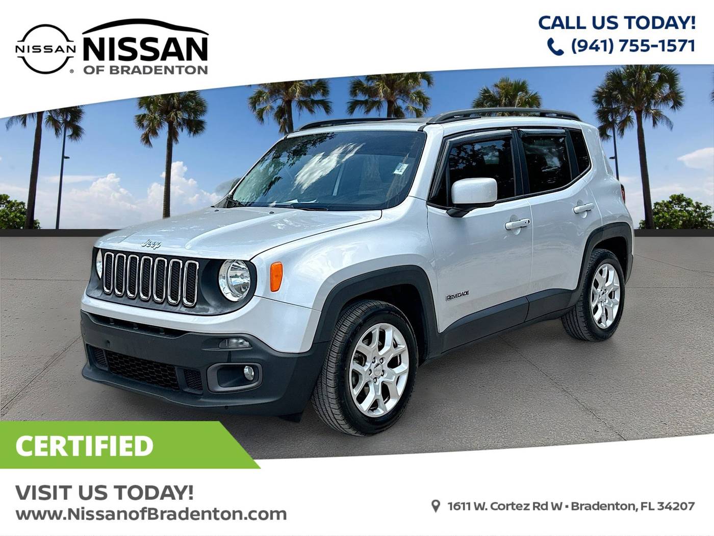 2016 Jeep Renegade Latitude — SUV — 60,590 mi — Bradenton, FL