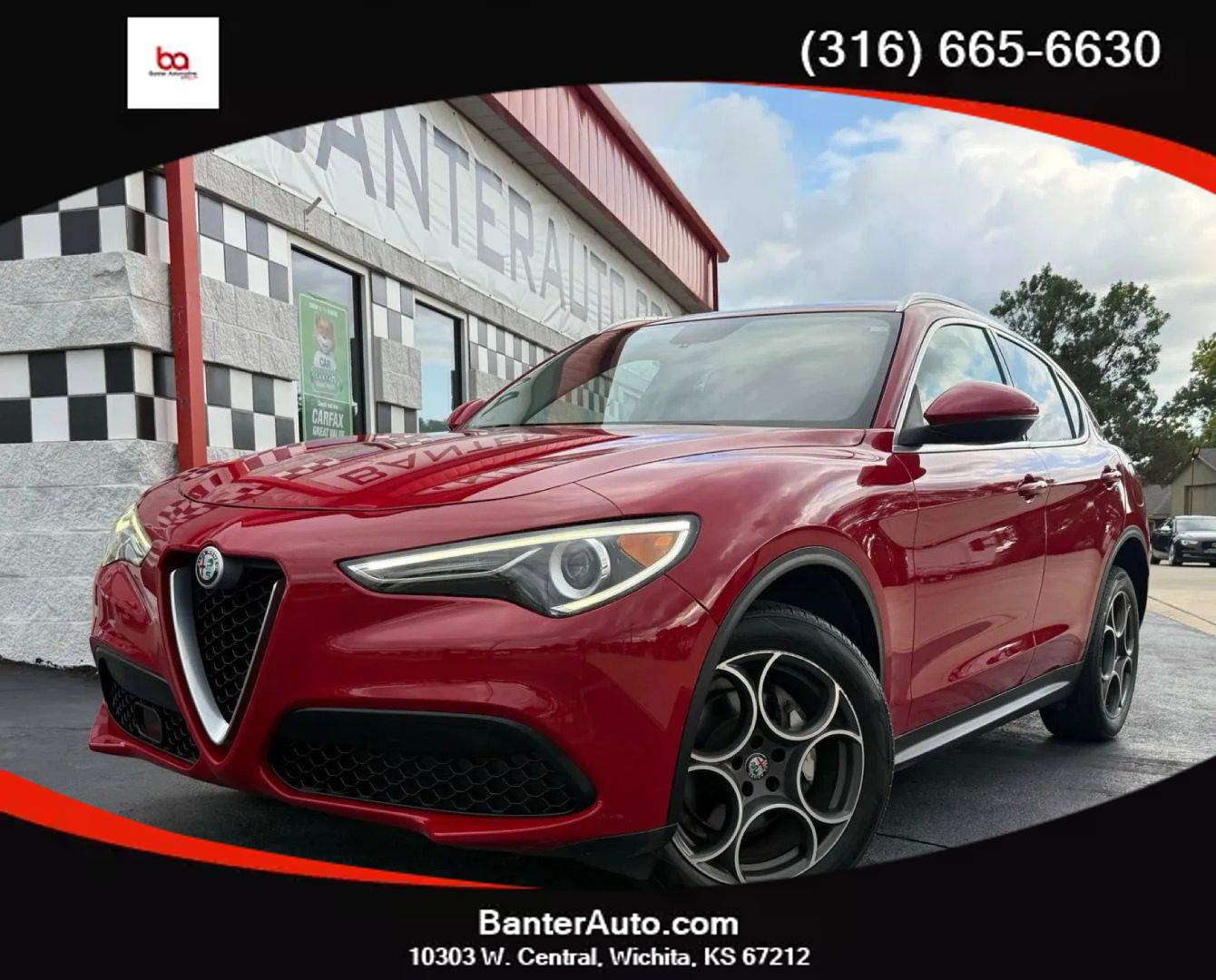 2018 Alfa Romeo Stelvio Standard — SUV — 82,162 mi — Wichita, KS