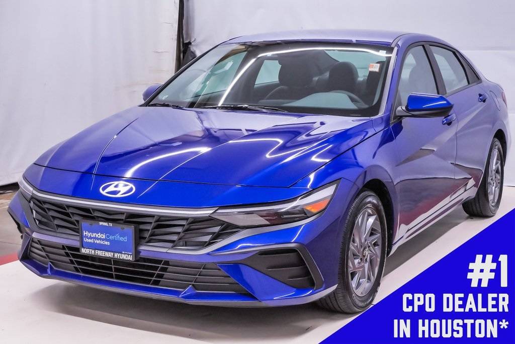 2024 Hyundai Elantra Hybrid Blue — Sedan — 13,179 mi — Spring, TX