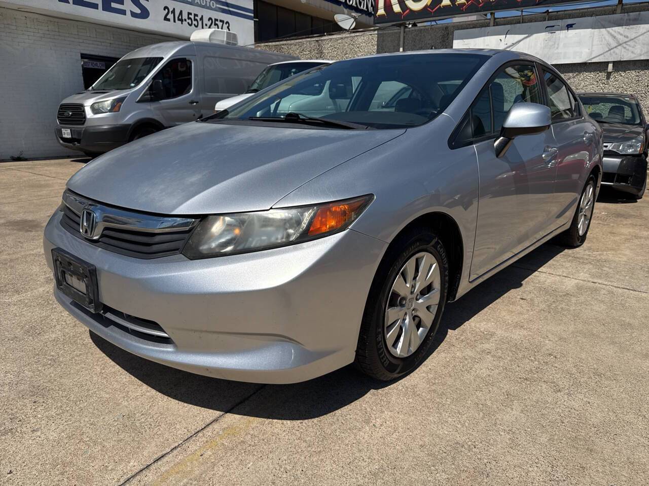 2012 Honda Civic LX — Sedan — 130,472 mi — Dallas, TX