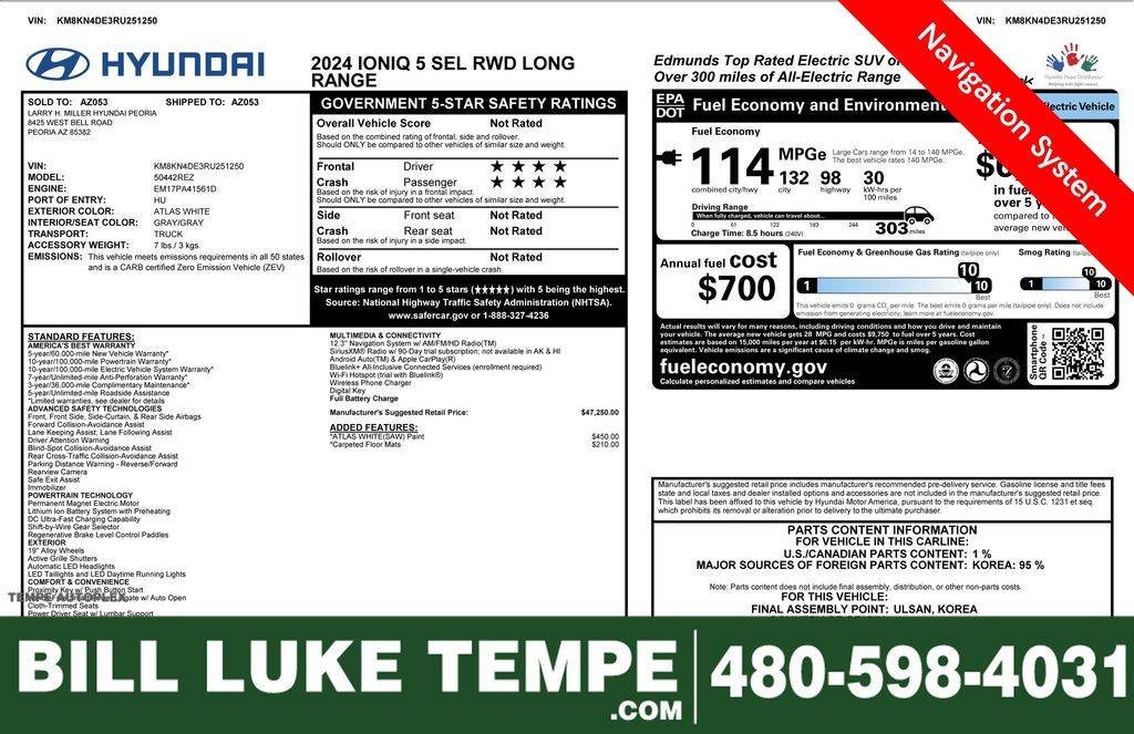 2024 Hyundai IONIQ 5 SEL — SUV — 20,909 mi — Tempe, AZ