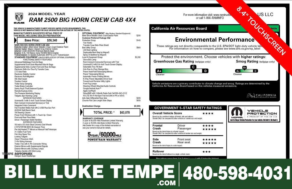 2024 Ram 2500 Big Horn — Pickup Truck — 22,187 mi — Tempe, AZ