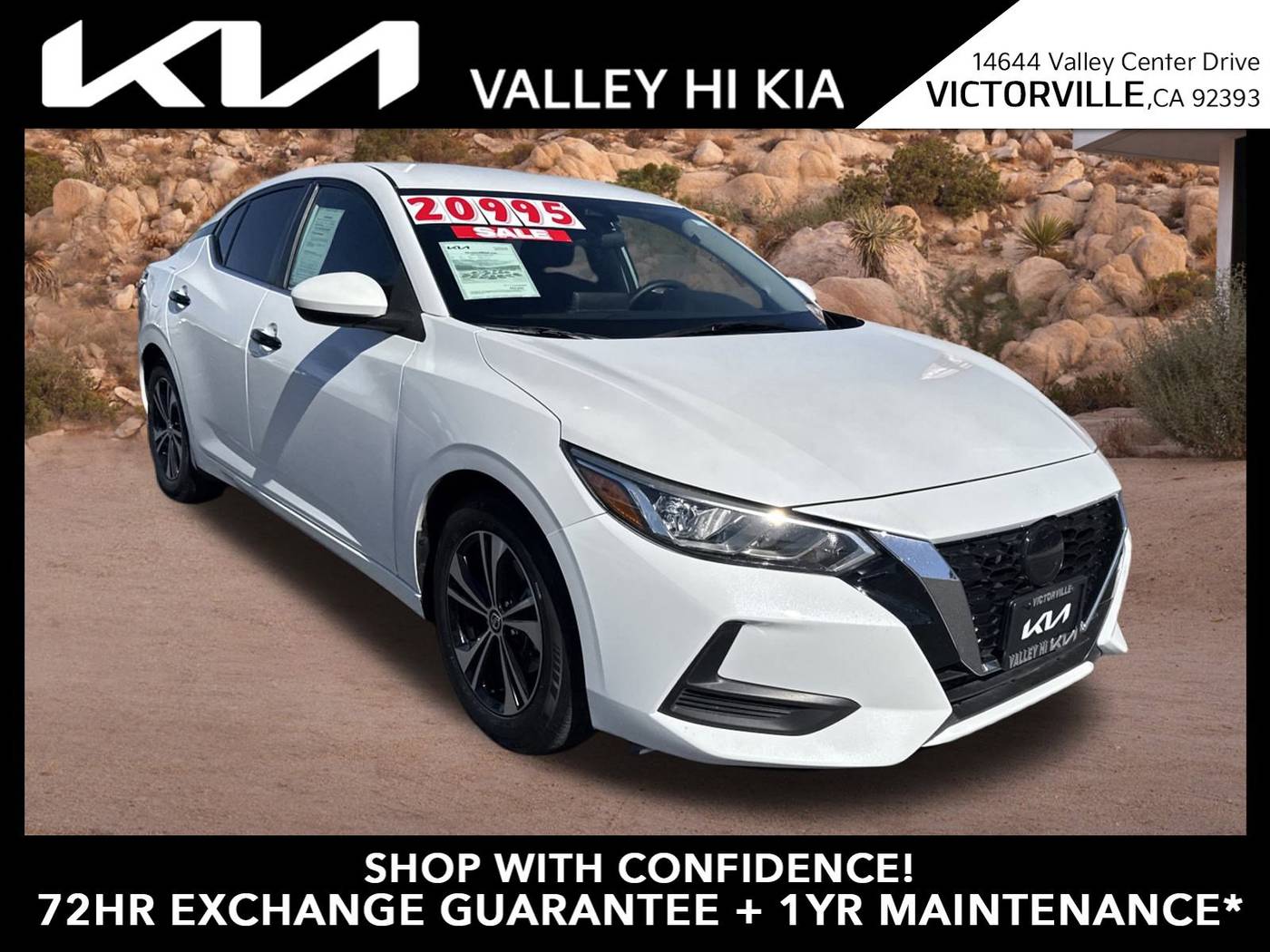 2022 Nissan Sentra SV — Sedan — 39,516 mi — Victorville, CA